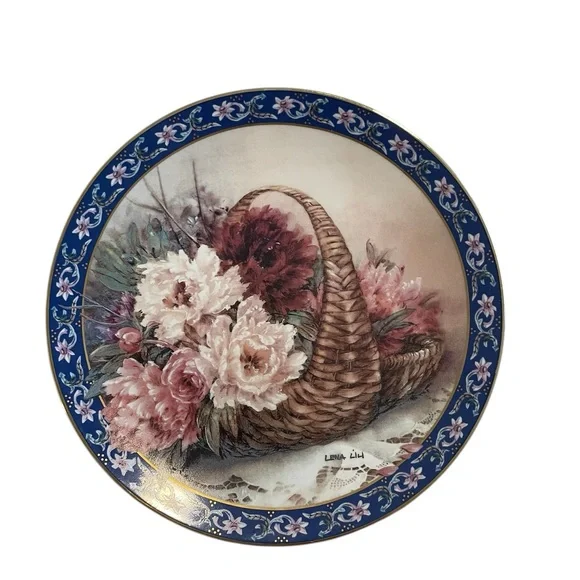 Lena Liu Vintage Limited Edition Plate Collection “Peonies” - Picture 2 of 6